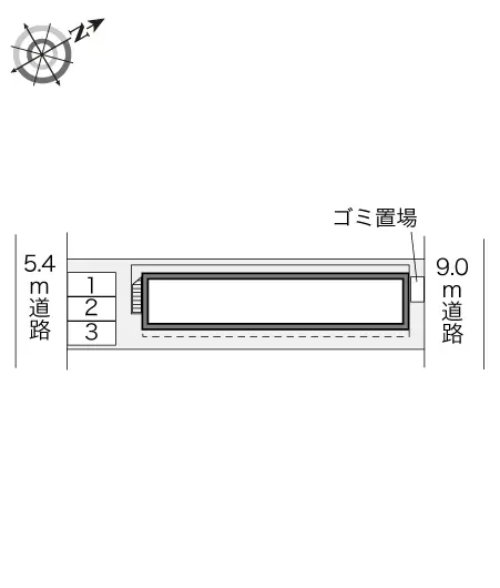 ★手数料０円★名古屋市中村区西米野町３丁目　月極駐車場（LP）